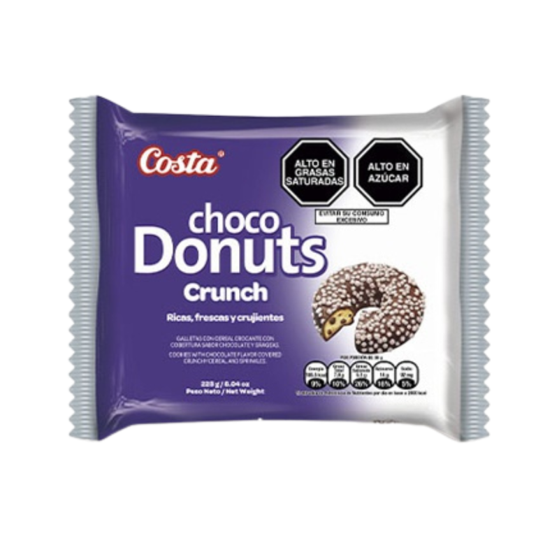 CHOCO DONUTS CRUNCH PACK X 6 UND