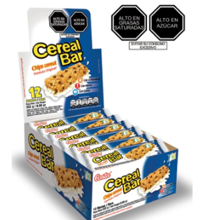 CEREAL BAR  DE CHOCOLATE X 12 UNIDADES